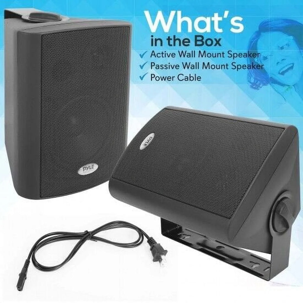 Black 5.25 inch Bluetooth Indoor Outdoor Speakers (2 Pack) T9924