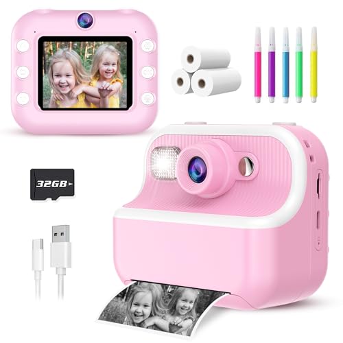 Instant Print Camera for Kids with 32GB SD Card Purple F838885