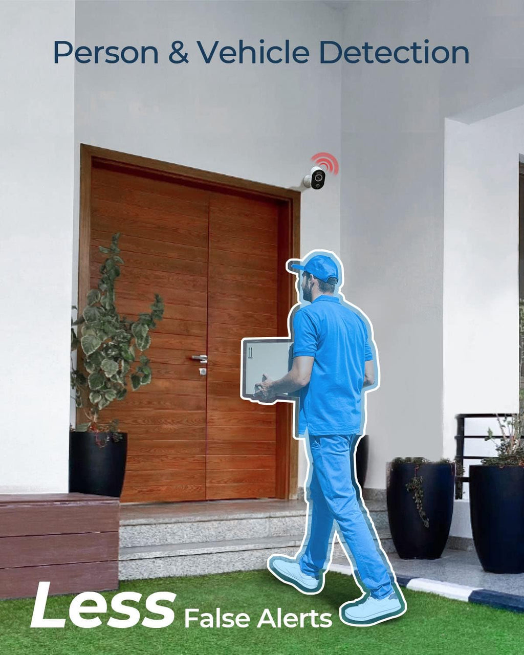 Wireless Outdoor Security Camera with Solar Panel C341383