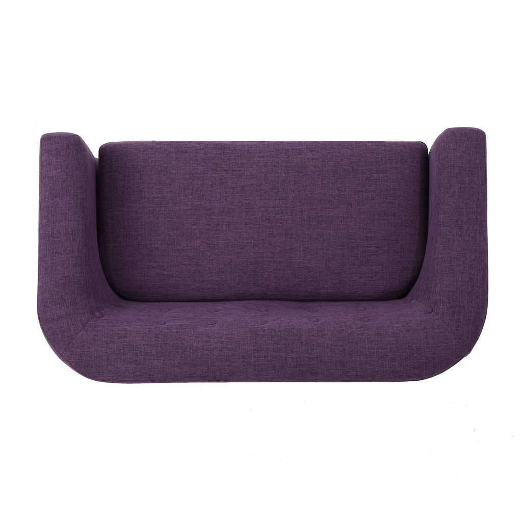 Muted Blue Mid-Century Loveseat I7393