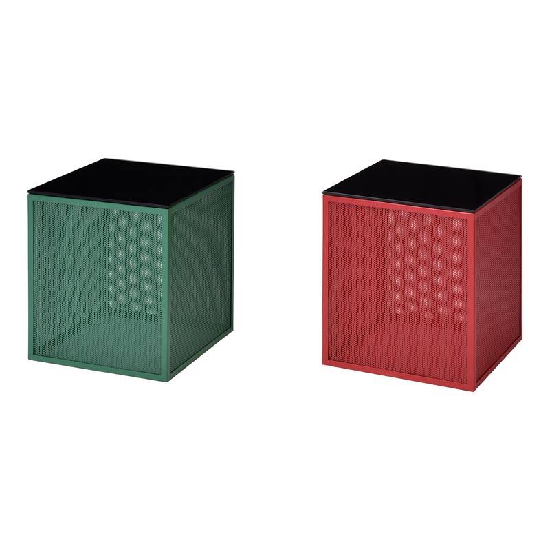 Contemporary Glass Top Side Table N213104