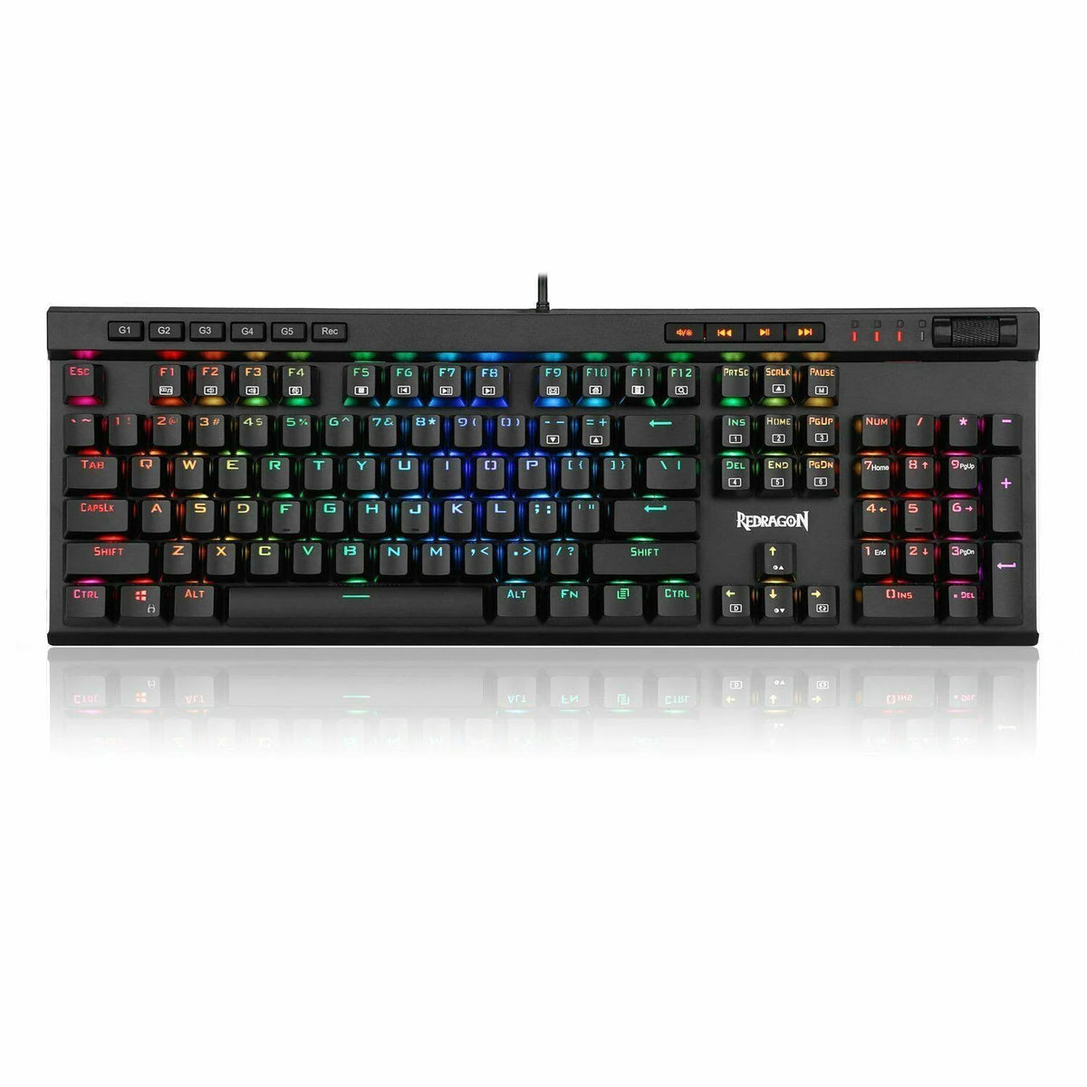 RGB LED Backlit Mechanical Gaming Keyboard 104 Key P6728