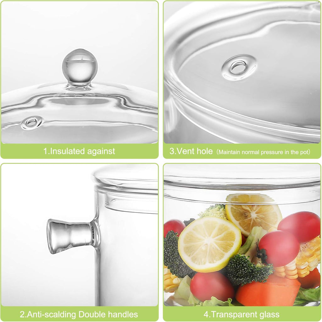 1.5 Liter Glass Saucepan with Cover A707