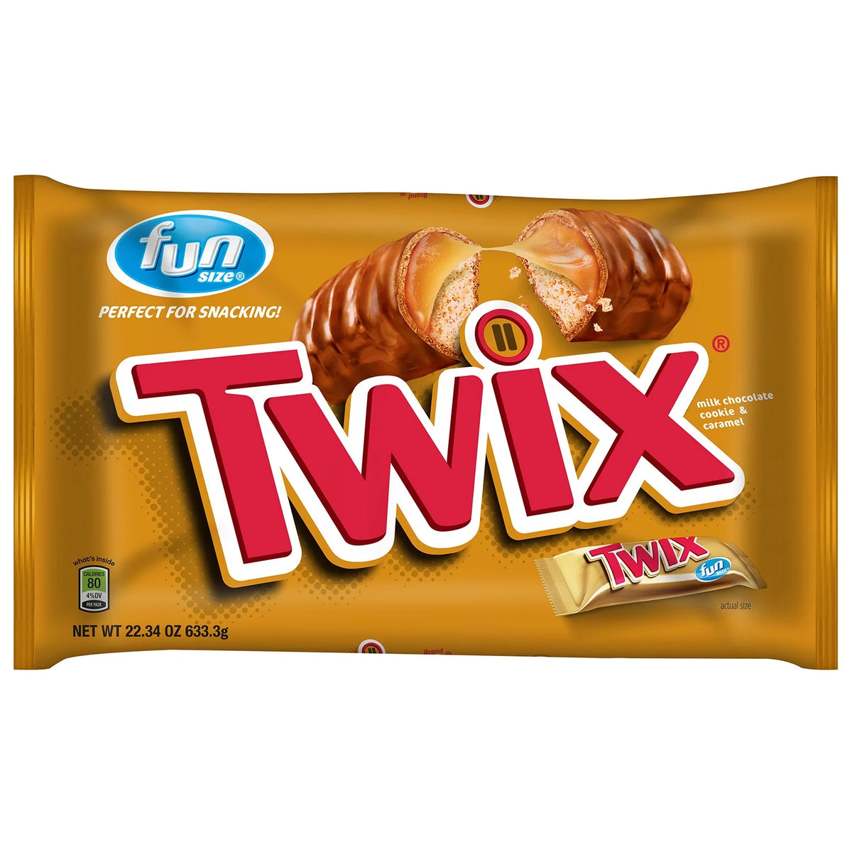 22.34 Oz Chocolate Cookie & Caramel Candy Bars K65649