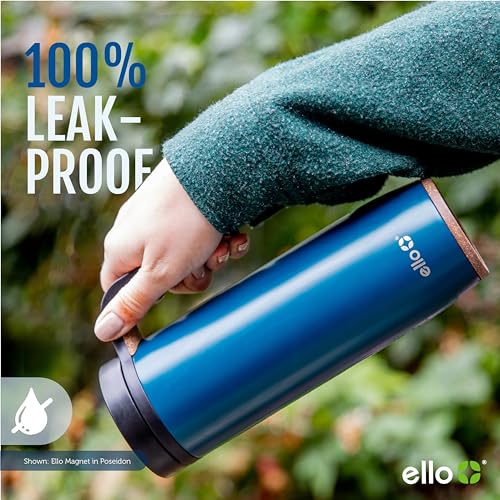 18oz Vacuum Insulated Stainless Steel Travel Mug with Side Handle and Leak-Proof Slider Lid P441127