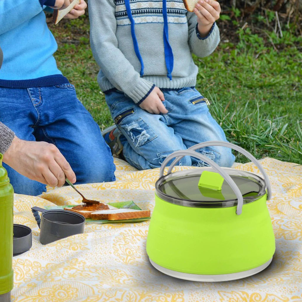 Foldable Collapsible Cooking Pot Camping Kettle A1738