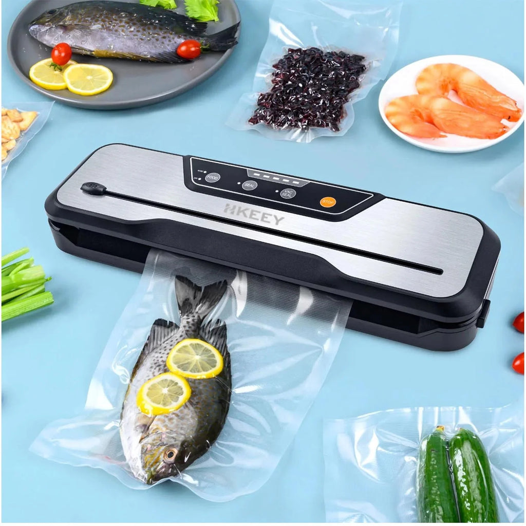 Food Vacuum Sealer Machine with 2 Rolls Vacuum Sealer Bags X96137