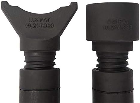 20 Ton Pneumatic Air Hydraulic Bottle Jack with Interchangeable Adaptor Heads E37811
