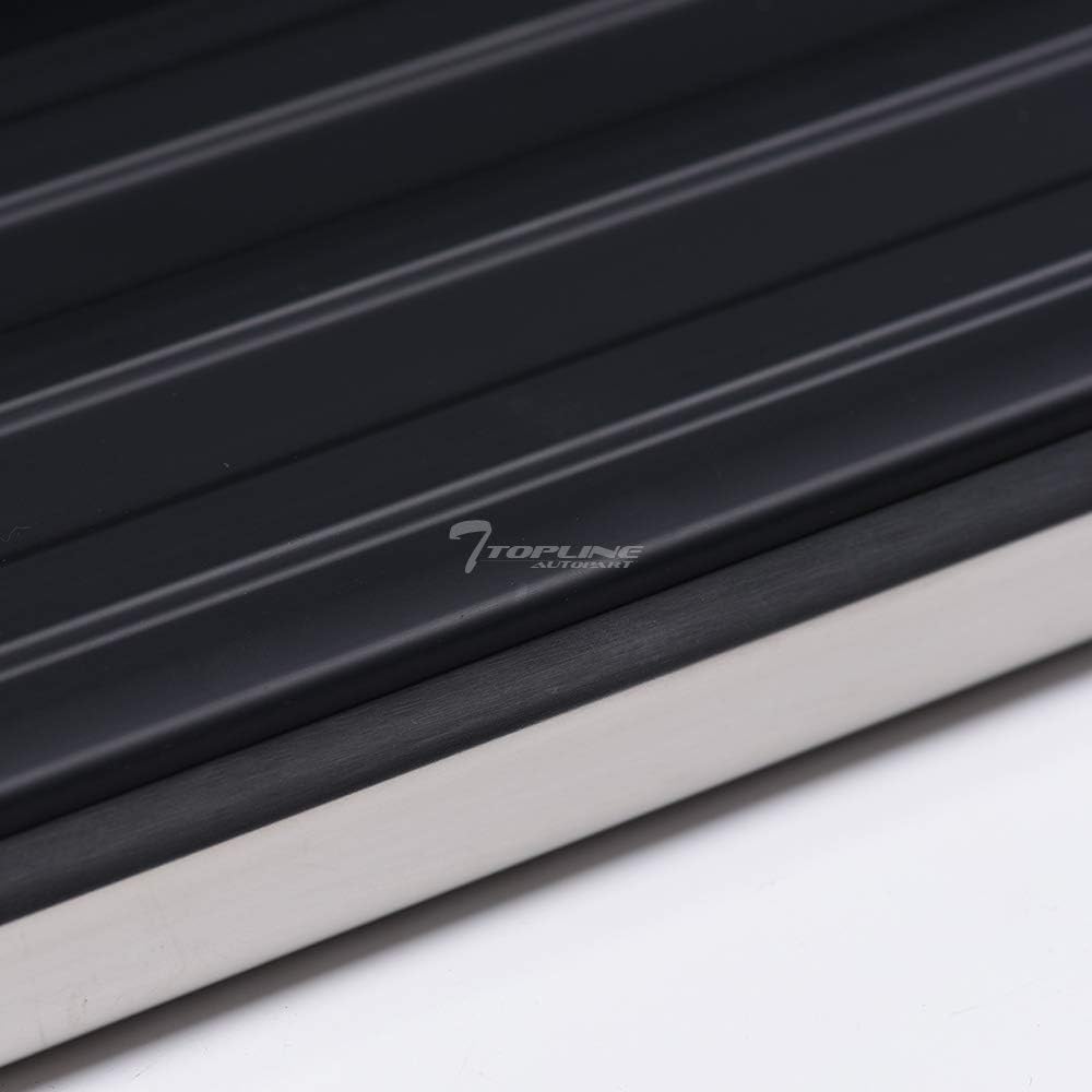 6" Black Aluminum Side Step Rail Running Boards P7128