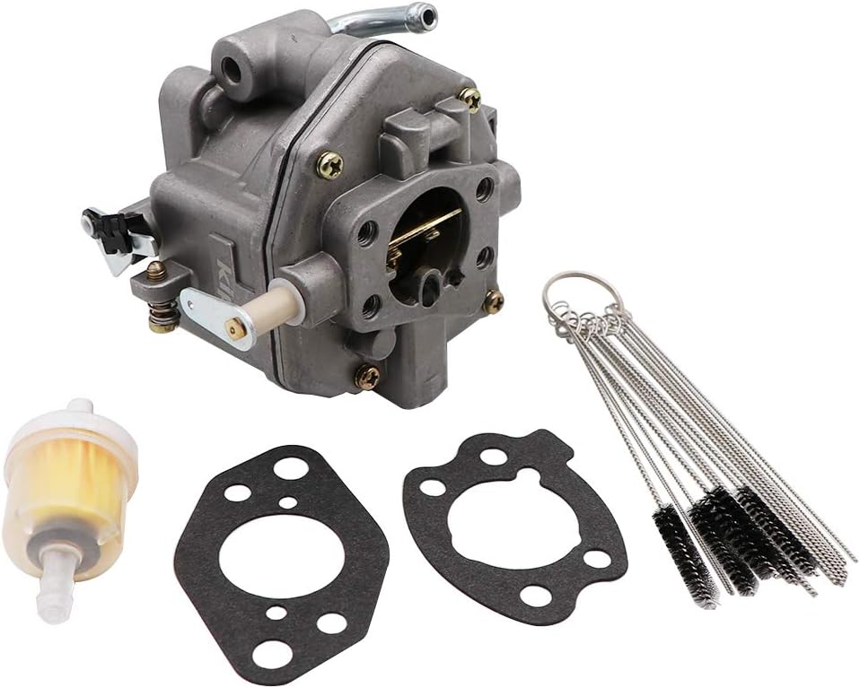 Carburetor with Carbon Dirt Jet Cleaner Tool Kit & Fuel Filter Mounting Gasket Pack of 2 O2977