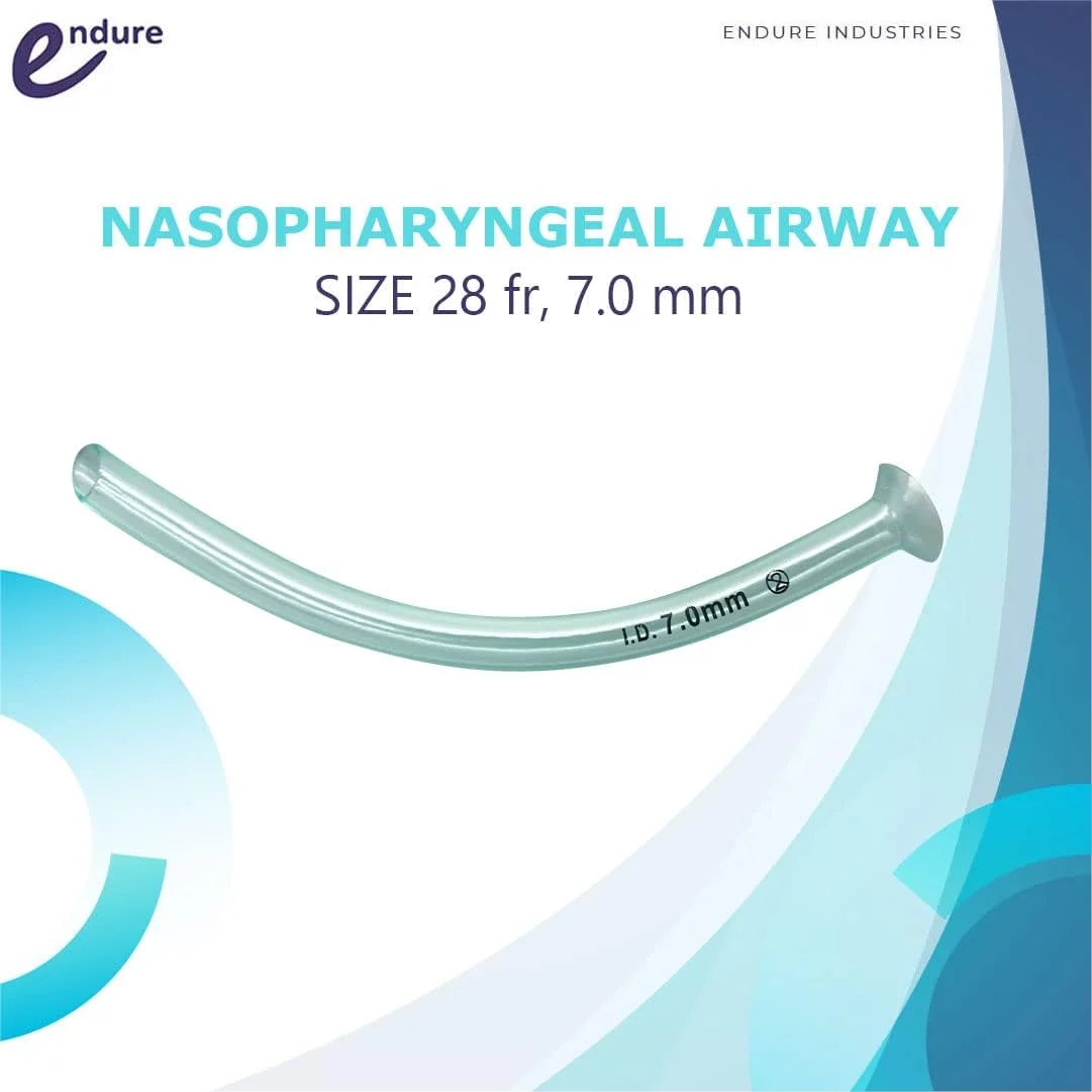 Naso Airway Tube with Lubricating Jelly, Box of 10 (28 FR) R25215