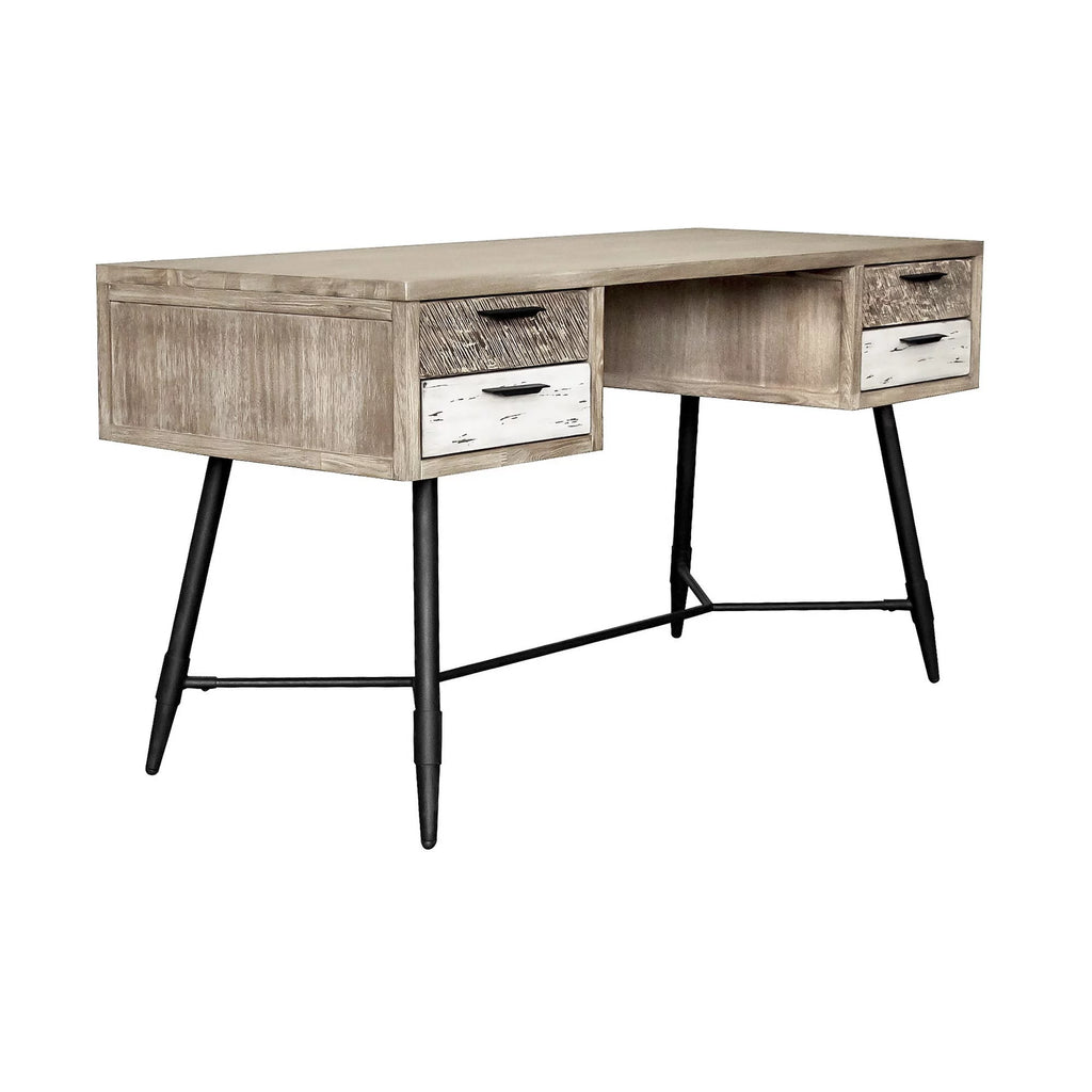 4-Drawer Modern Wood Desk H845