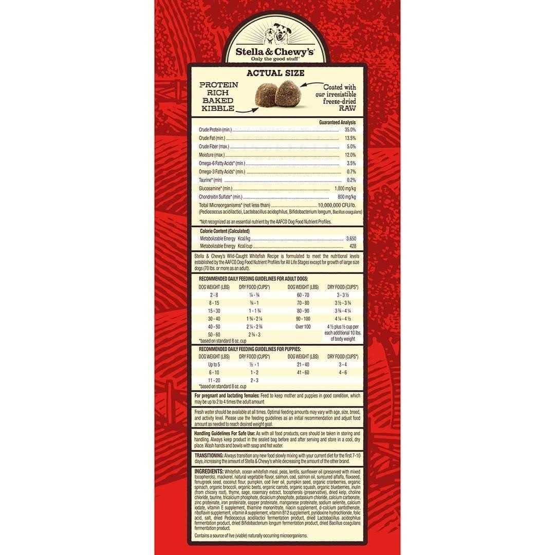 Raw Coated Dog Kibble Whitefish O802