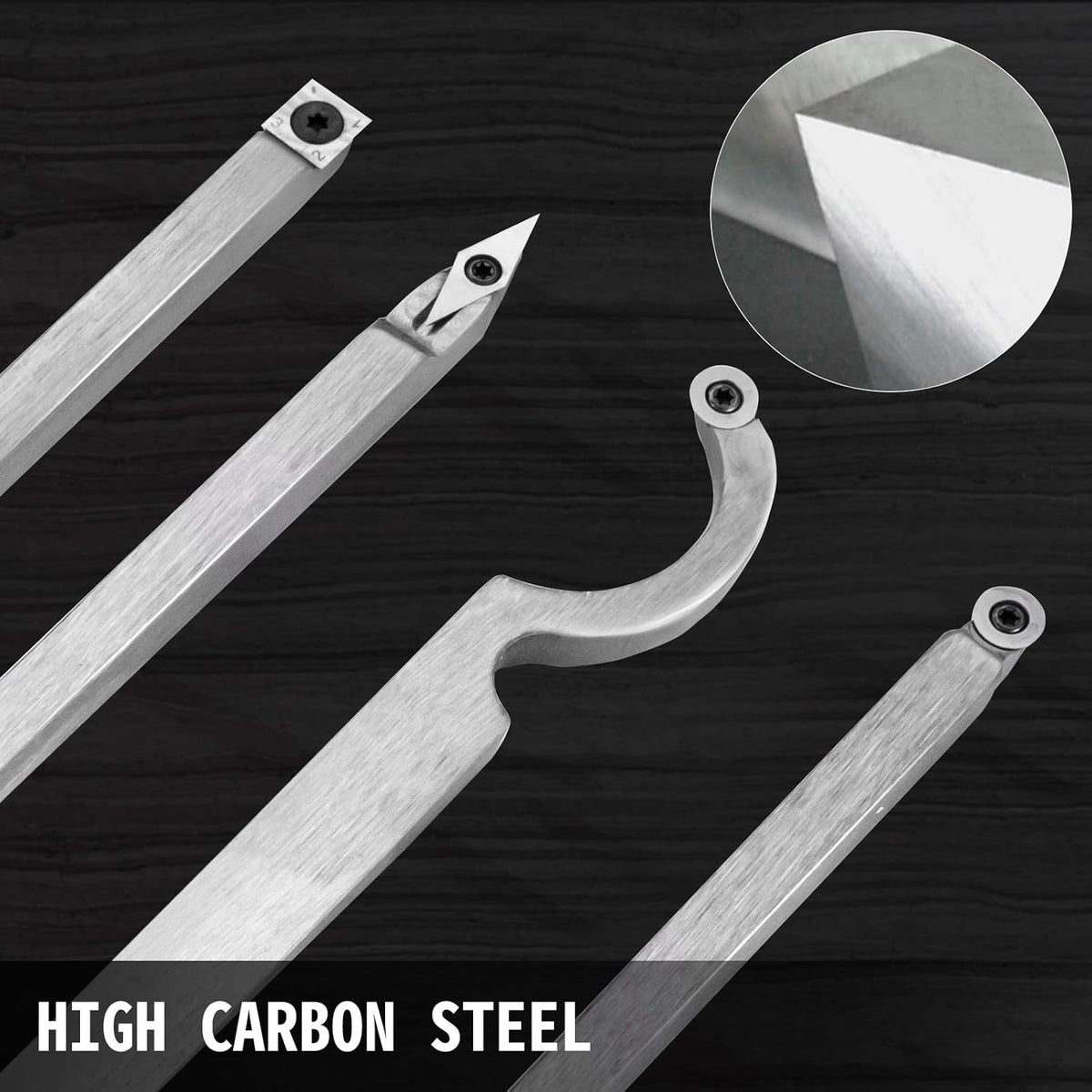 4 PCS Carbide Lathe Tools Set W3073