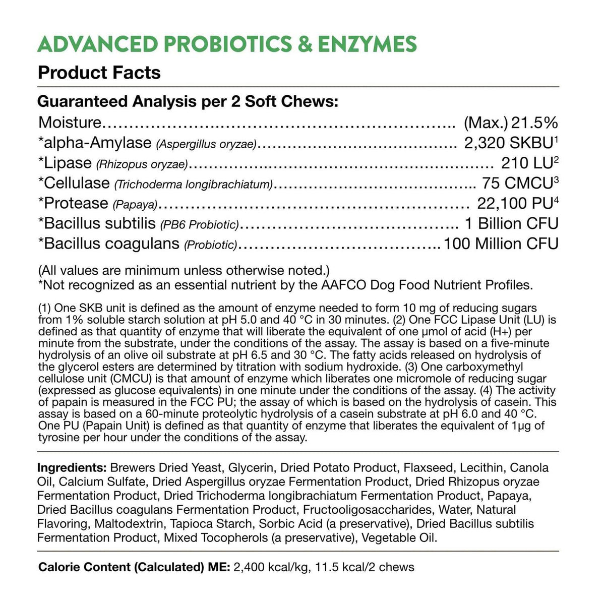Probiotics & Enzymes Soft Chews I7609