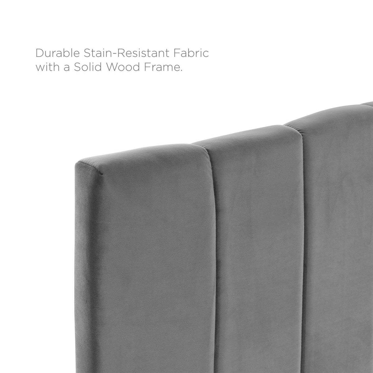 Mint Channel Tufted Velvet Headboard B320