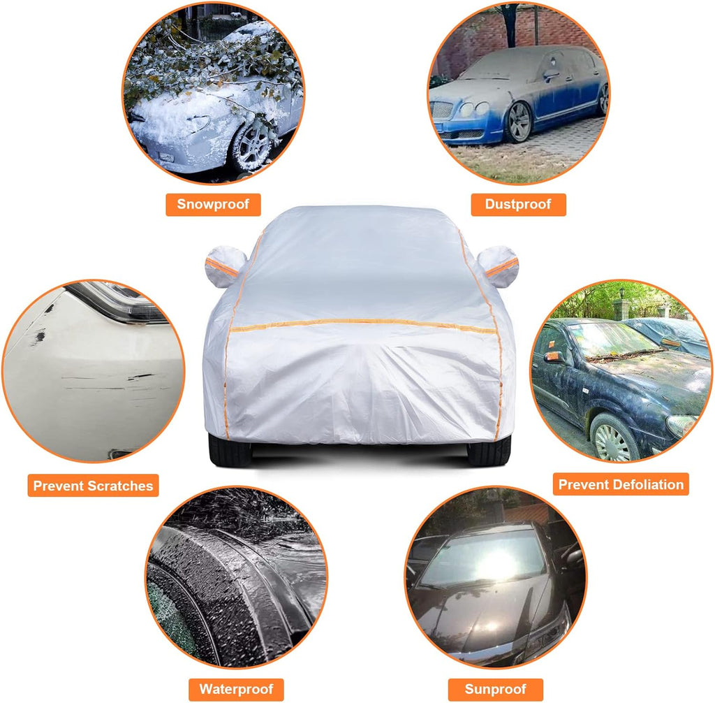 6 Layers Dupont Oxford Waterproof Car Cover E1351