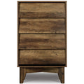 Walnut 4 Drawer Wood Dresser G835