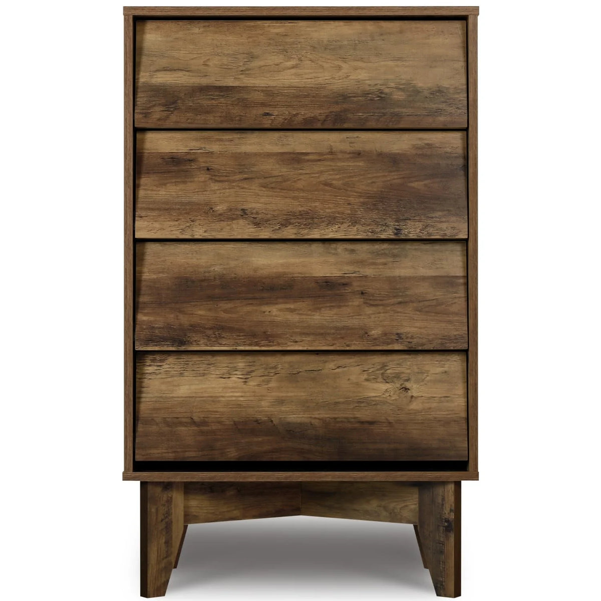 Walnut 4 Drawer Wood Dresser G835
