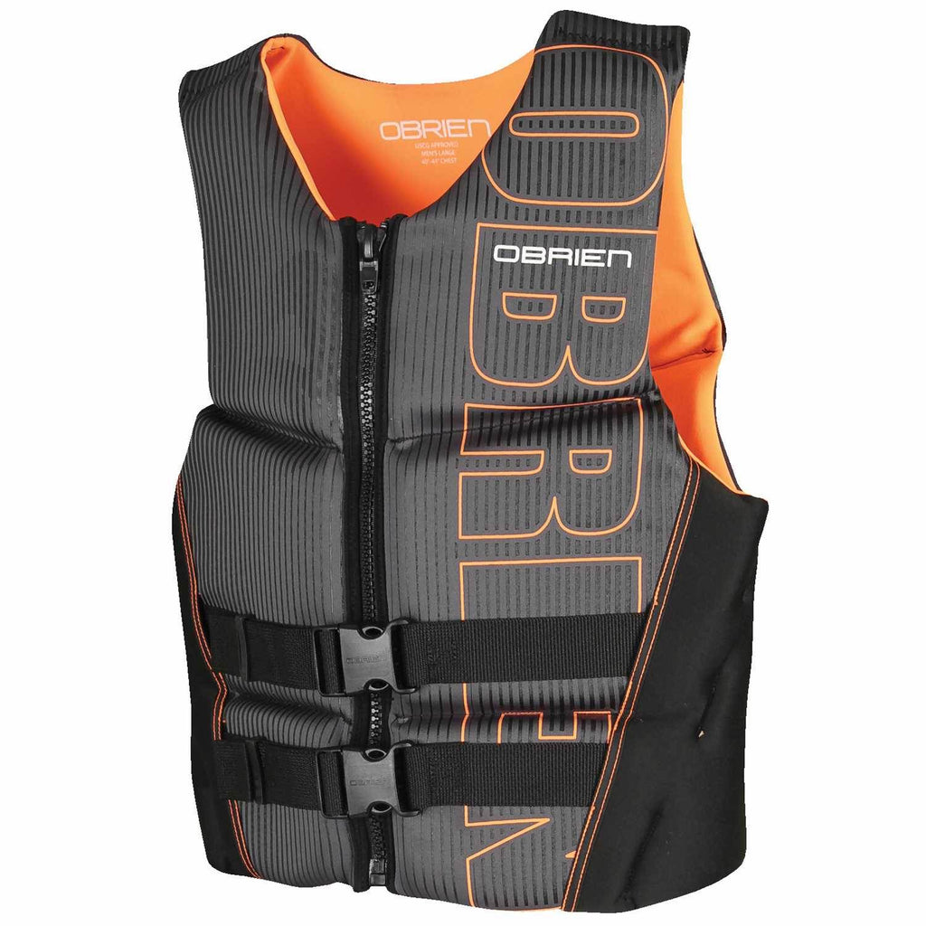 Black/Orange Neoprene Life Vest Size XL X366273