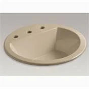 Drop-In Round Bathroom Sink with Overflow N50519