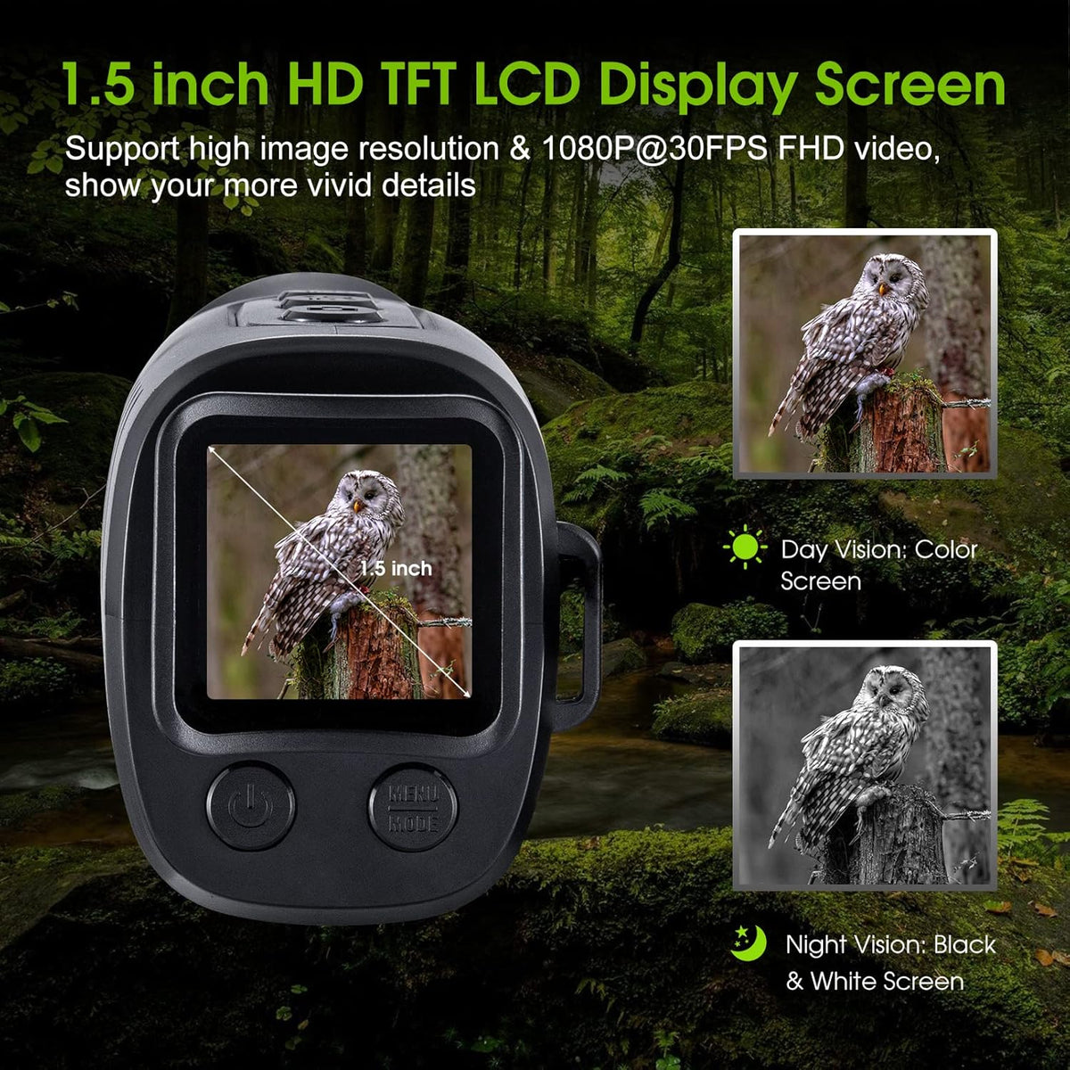 Digital Night Vision Monocular with 32 GB Micro SD Card I334369
