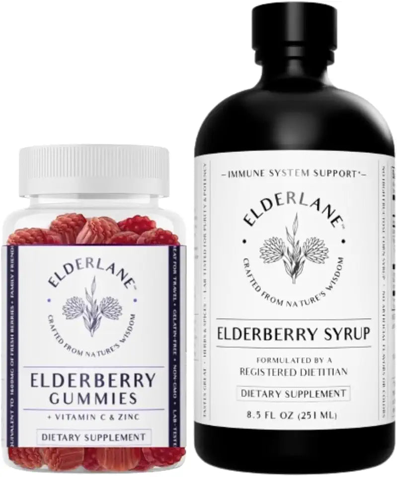 Elderberry Syrup and Gummies 8.5 Oz and 60ct G390