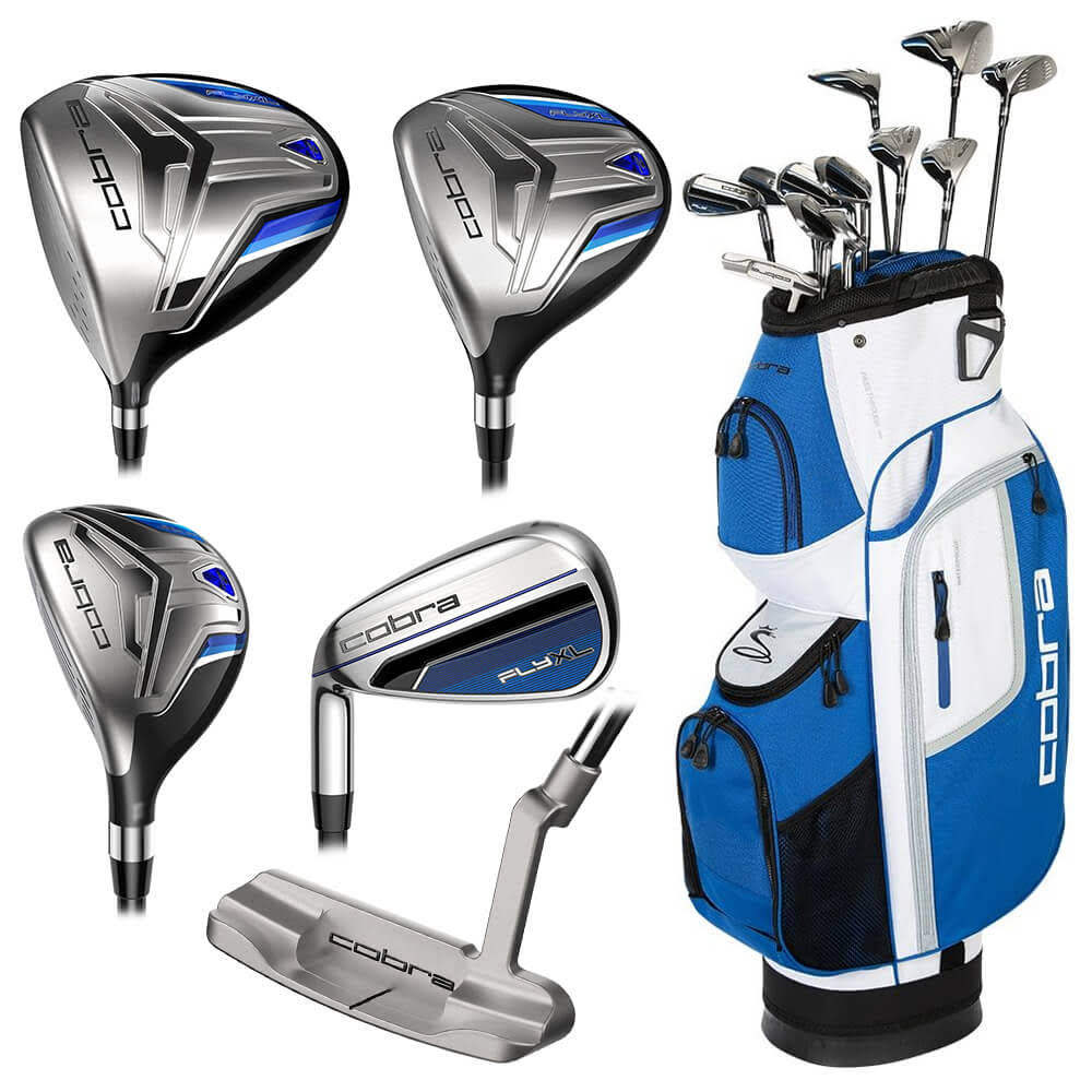 Cobra FLY-XL Complete Set w/ Cart Bag RH Graphite O1767
