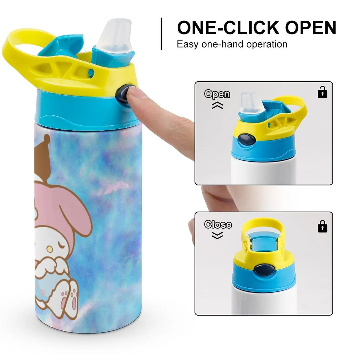 Children's Vacuum Insulated Stainless Steel Water Bottle With Straw K665100