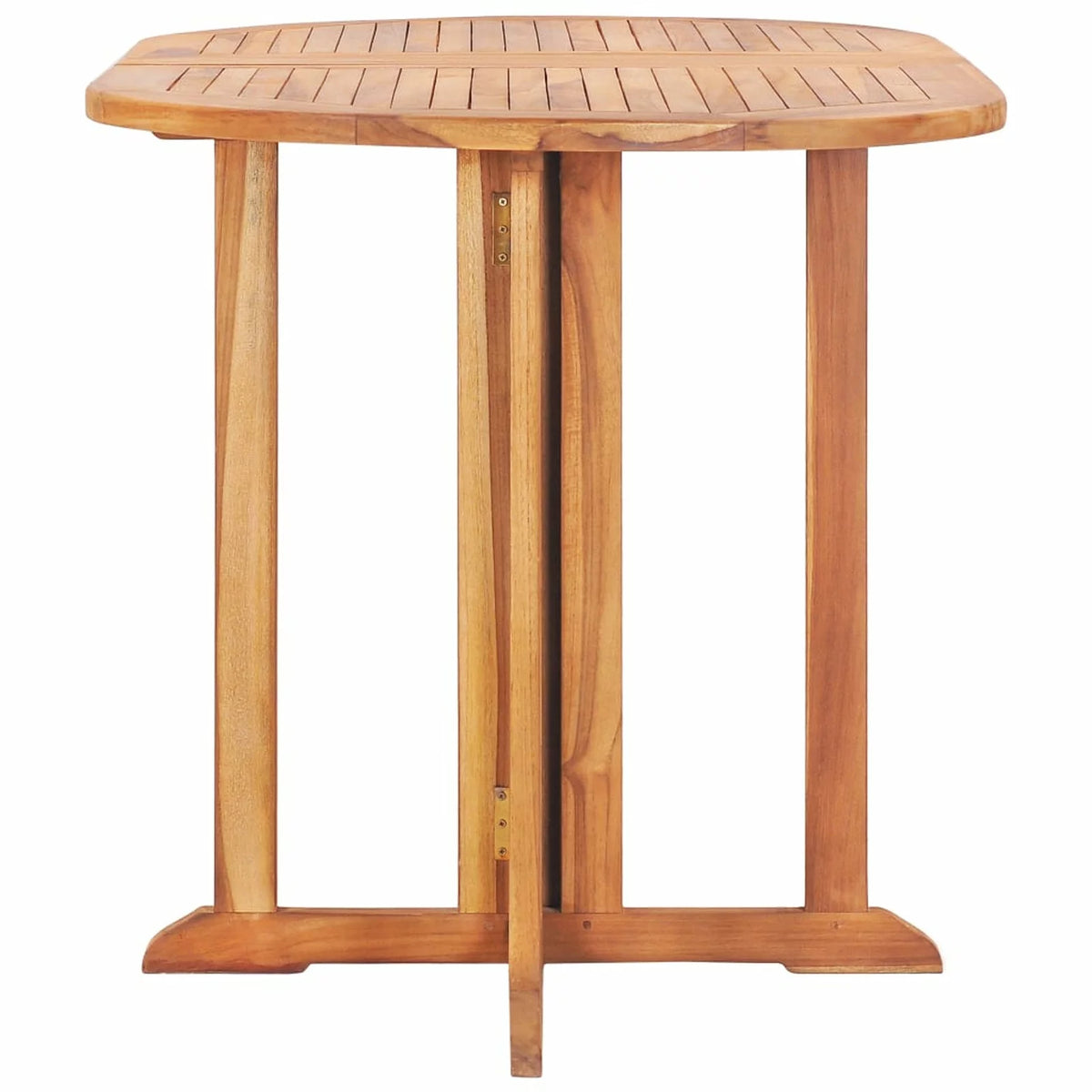 Folding Extendable Teak Wood Oval Outdoor Dining Table U1971