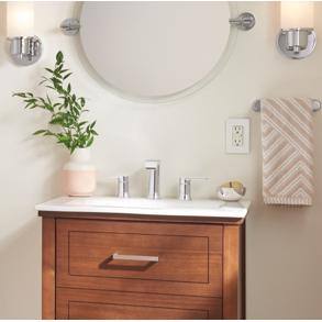8 in. Widespread Double Handle Bathroom Faucet in Chrome 2-Pack J768194