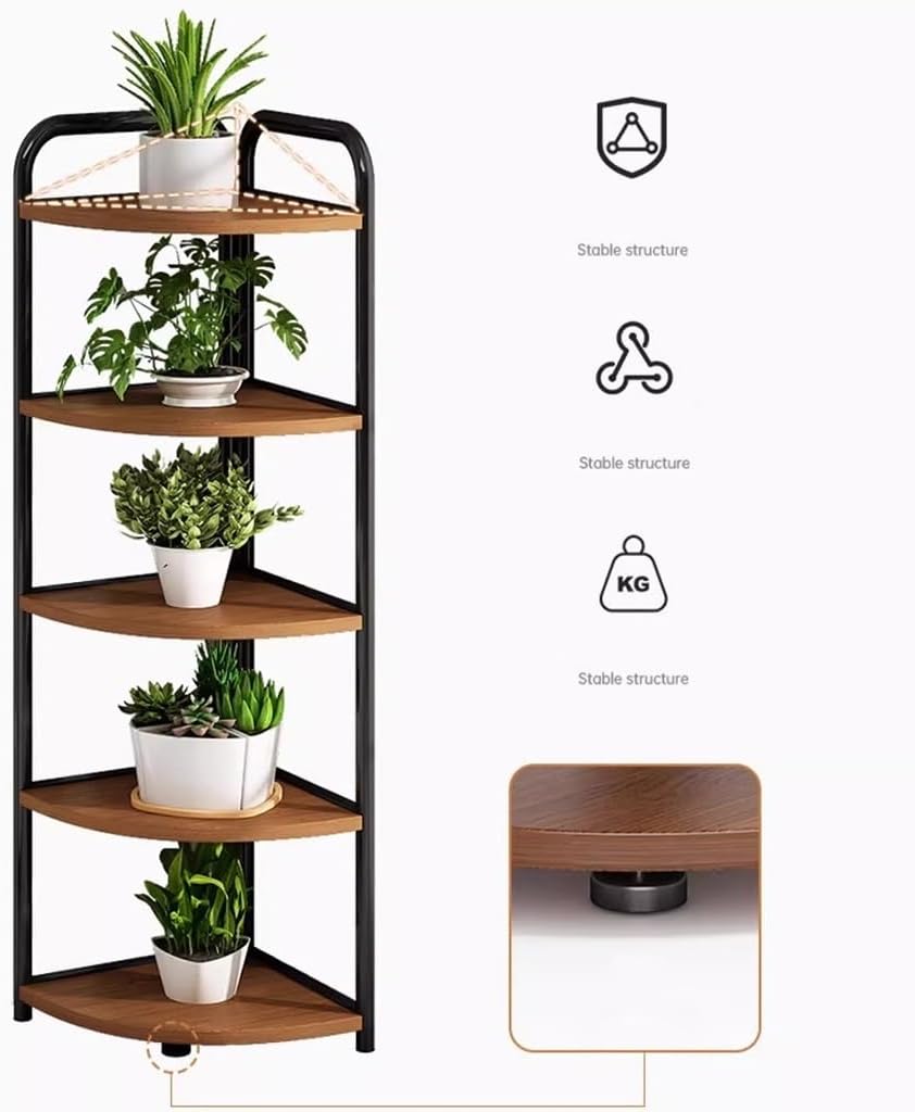 5 Tier Wood Plant Stand B1220