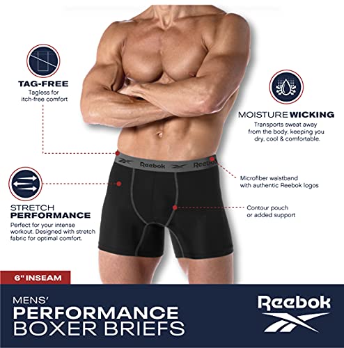 8 Pack Performance Men's Boxer Briefs R29725