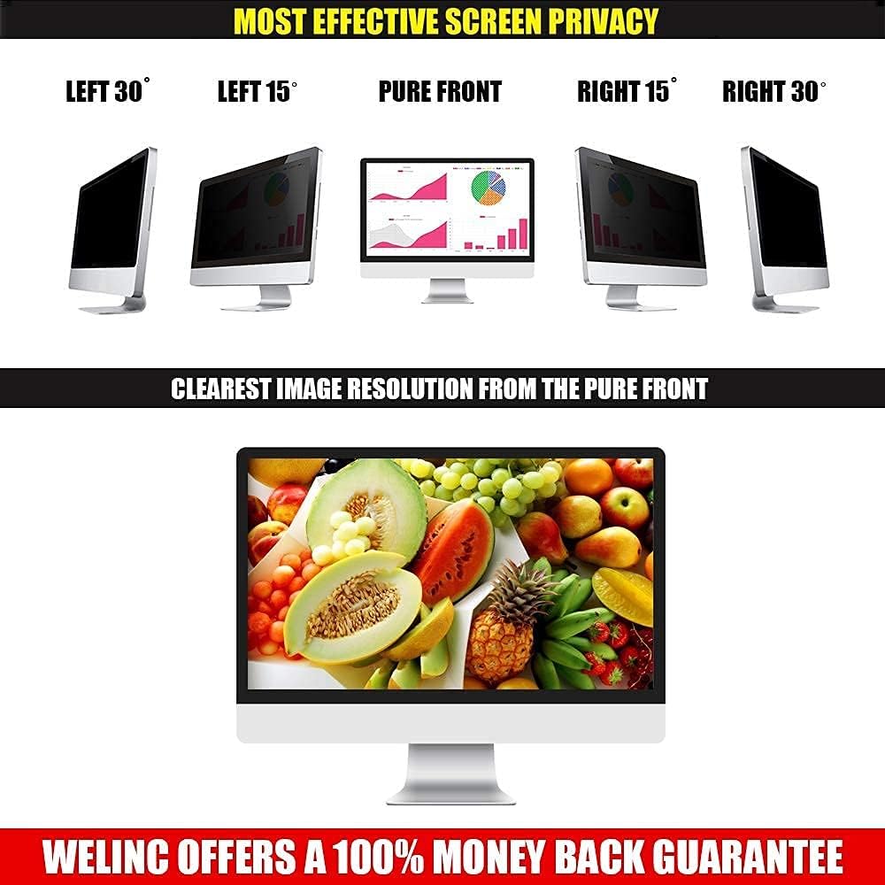 20.0 Inch 16:9 Computer Privacy Screen Filter Pack of 2 G183