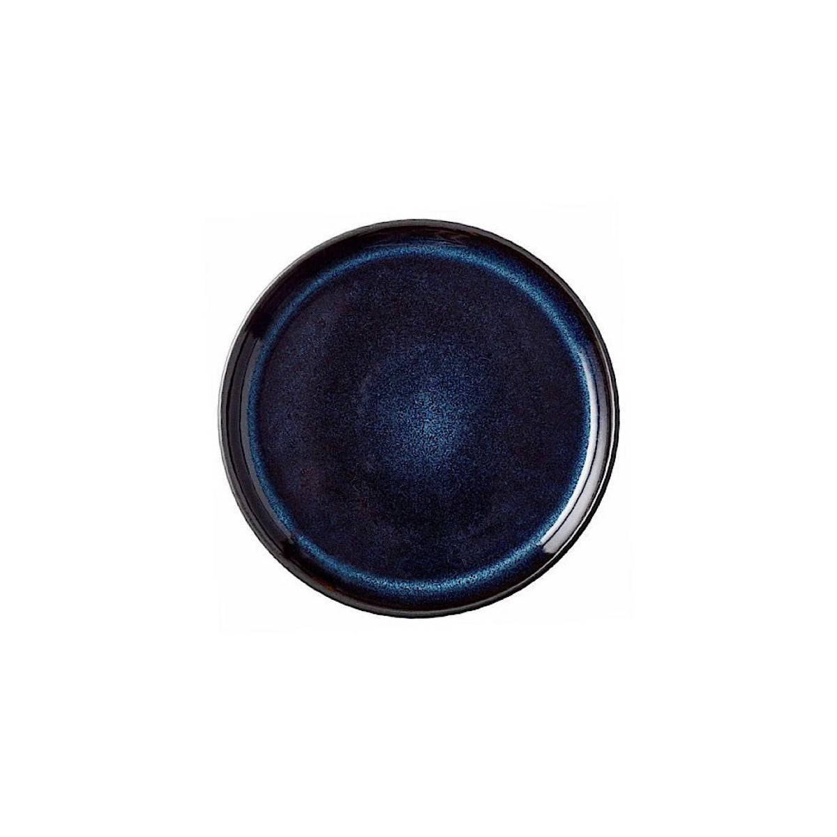Stoneware Plate 17cm Black Dark Blue X263210