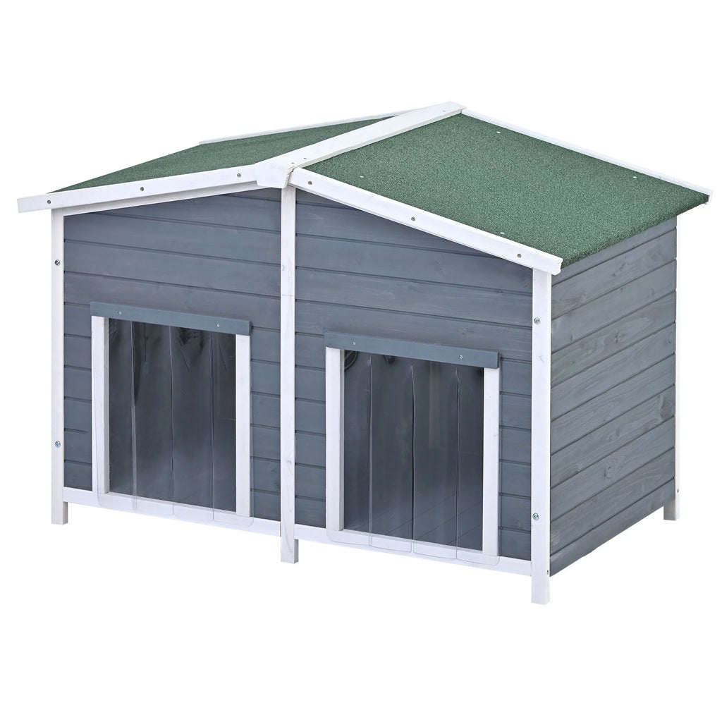 47" Large Wooden Dog House Outdoor Z631458