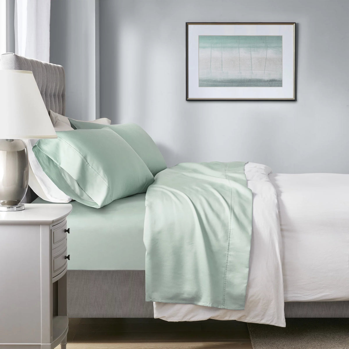 Cal King Cotton Blend Sheet Set Q409