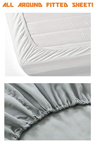 Queen Black Extra Deep Pocket Fitted Sheet D7666