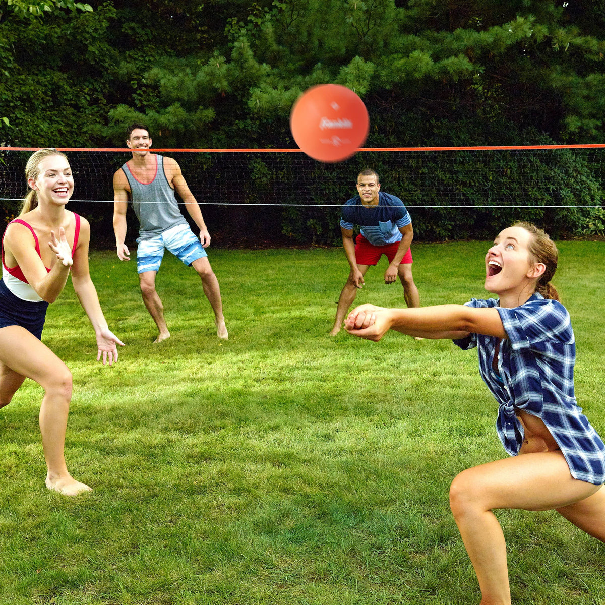 Volleyball Set with Portable Net and Ball A88642