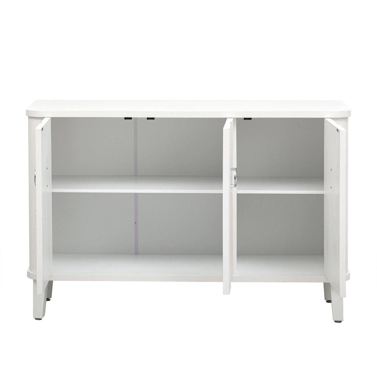 Solid Wood Veneer Storage Cabinet with Three Doors H62678