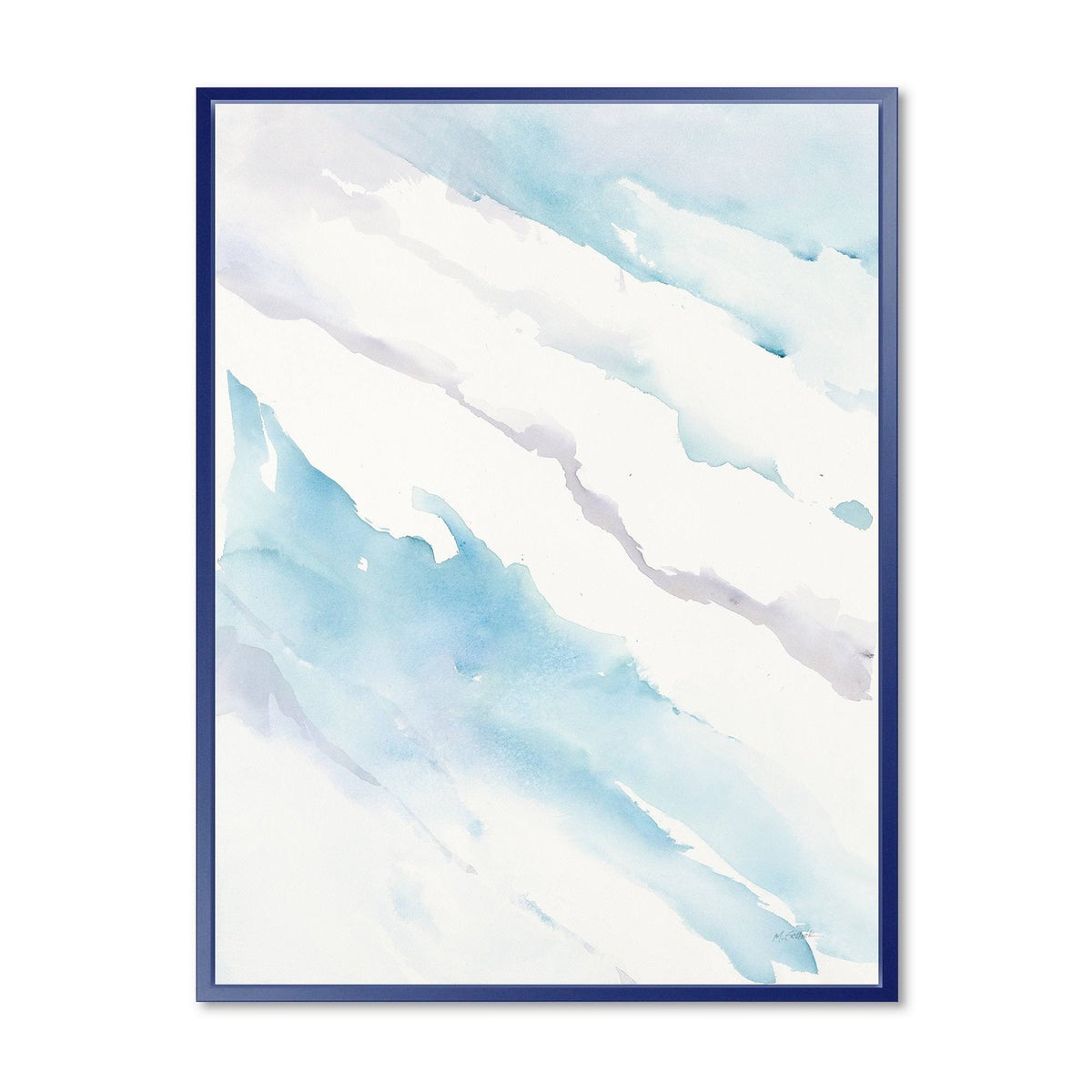 White Framed Canvas W41933