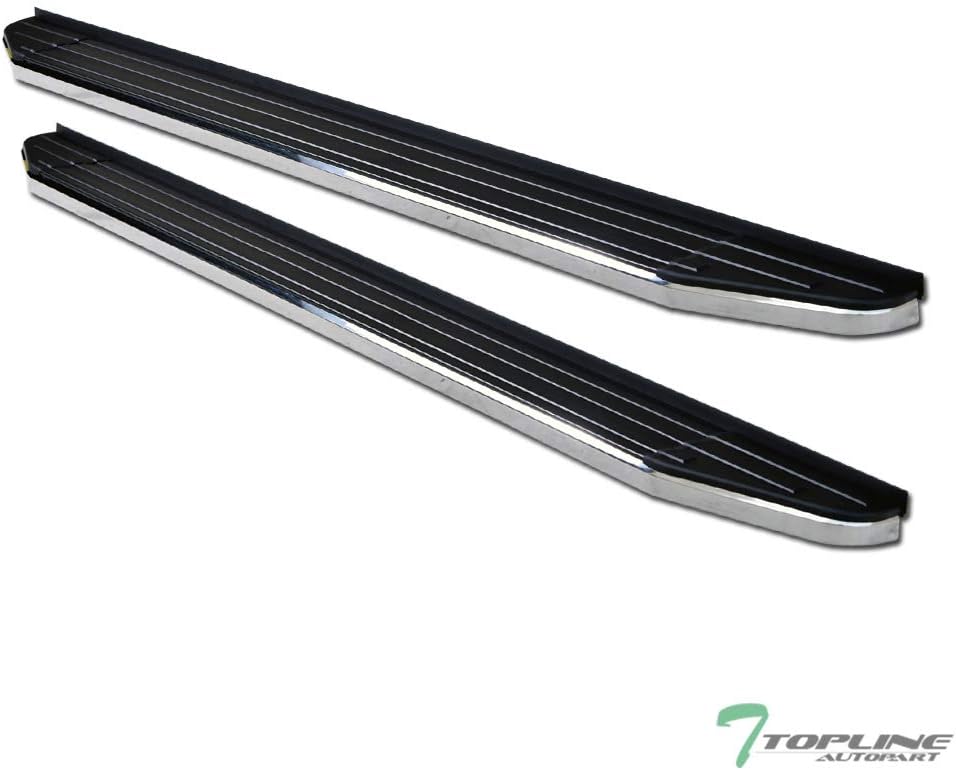 6" Black Aluminum Side Step Rail Running Boards P7128