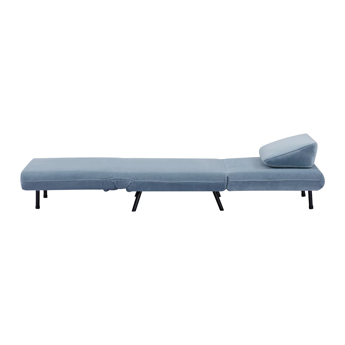 Velvet Blue Convertible Futon Chair X649682