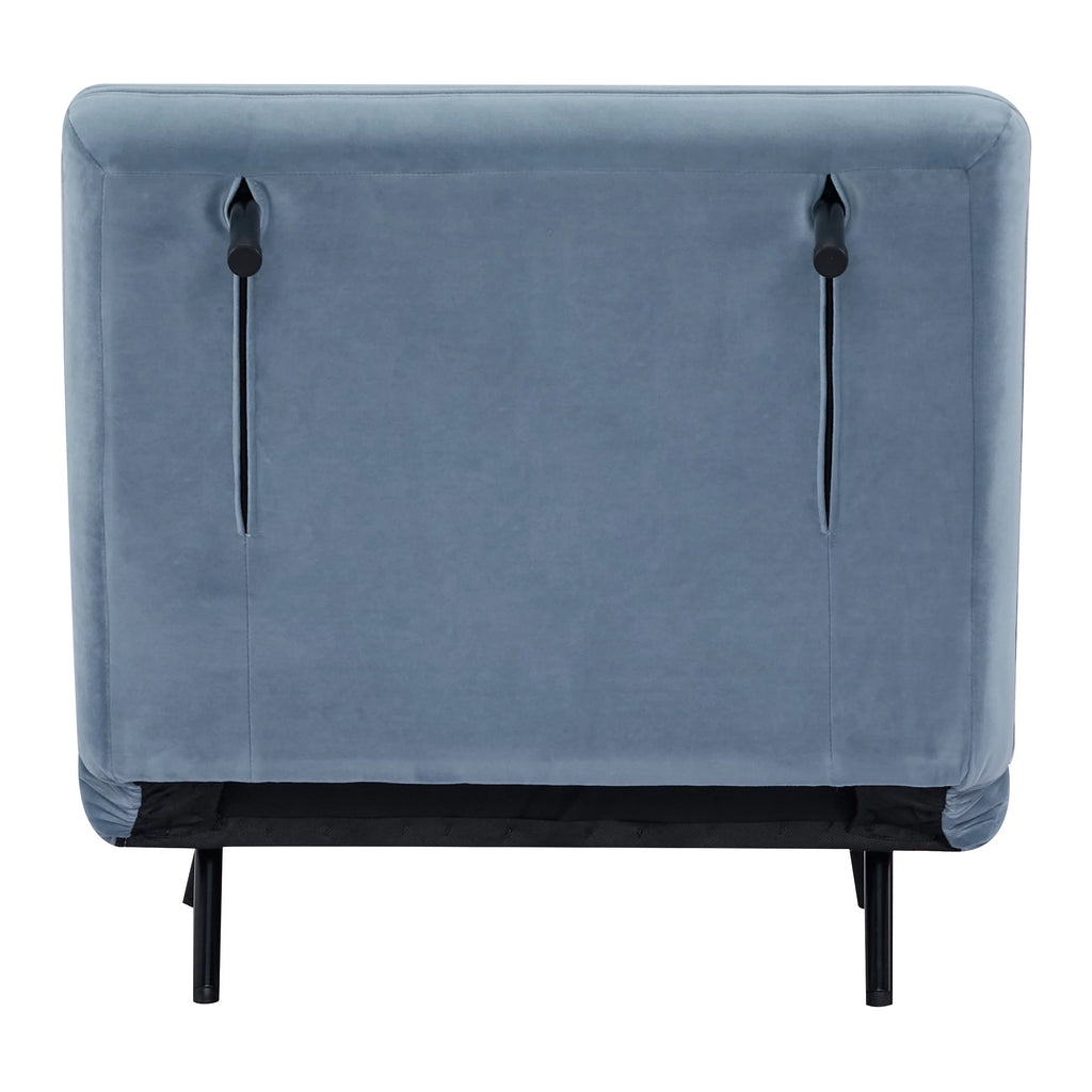 Velvet Blue Convertible Futon Chair X649682