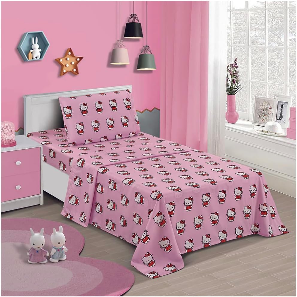 Twin Size Sheet Set 3 Pieces Pink Y6103