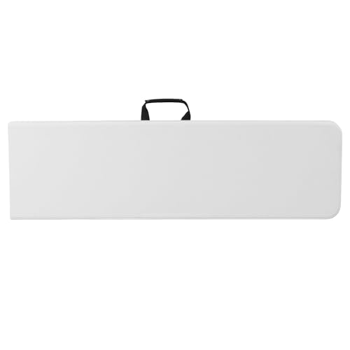 Bi-Fold Granite White Plastic Bench with Carrying Handle F36240