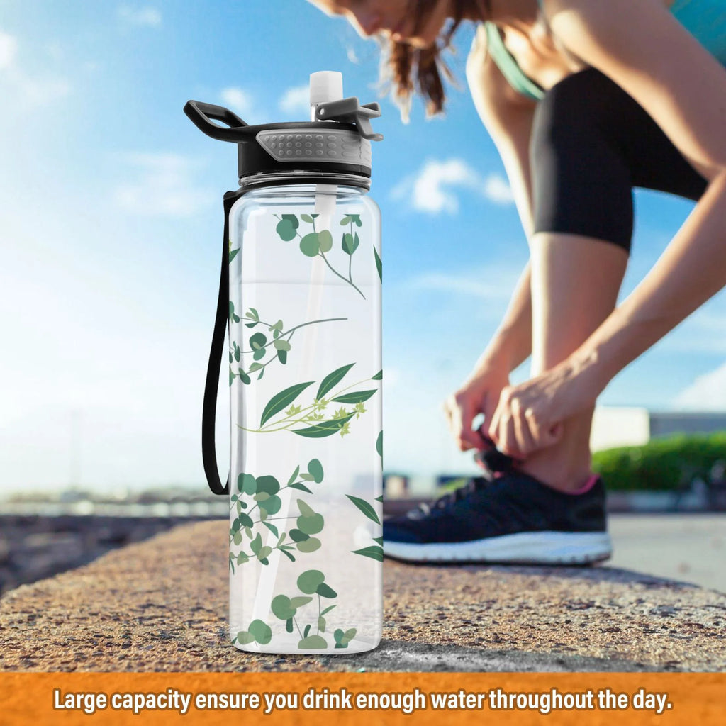 32oz Tritan Leakproof Water Bottle with Straw F6820