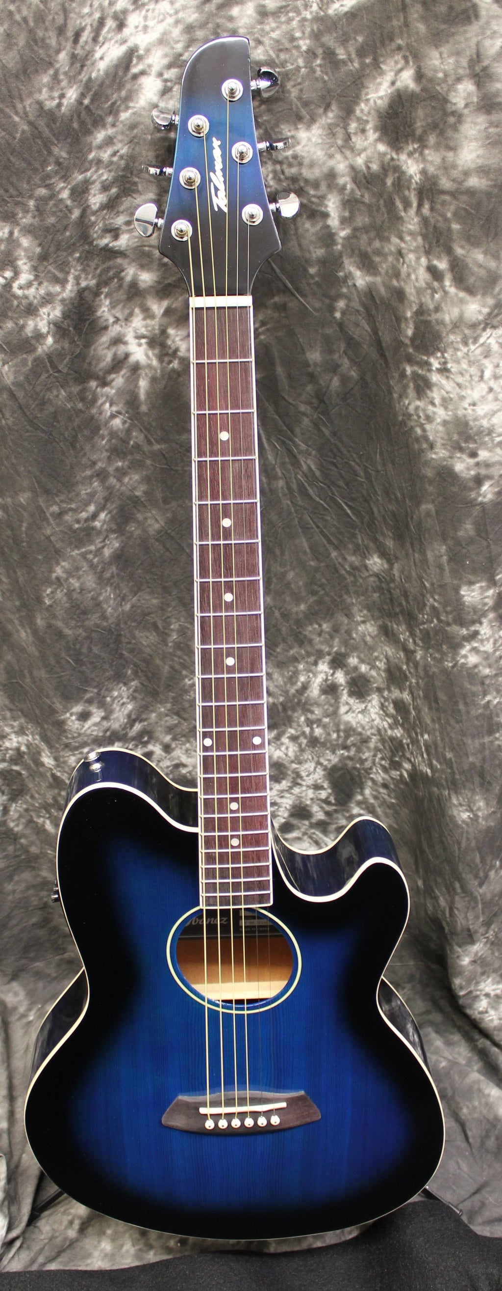 Transparent Blue Sunburst Acoustic Electric Guitar B436558