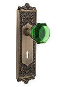 Emerald Waldorf / Antique Brass Interior Mortise Door Knob X34295