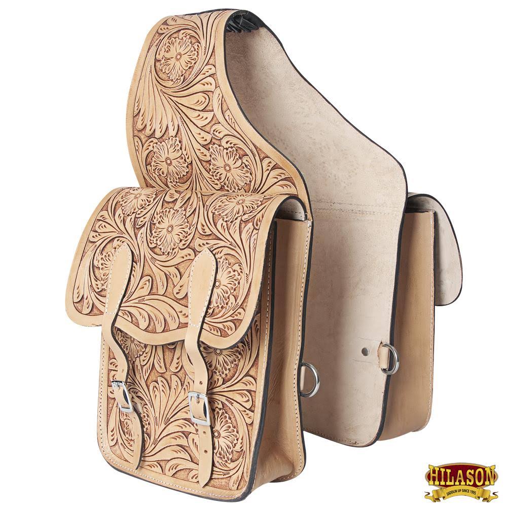 Tan Leather Horse Saddle Bag G5298